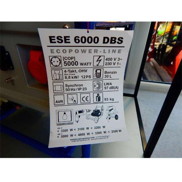 ENDRESS ESE 6000 DBS Stromerzeuger – Bild 2