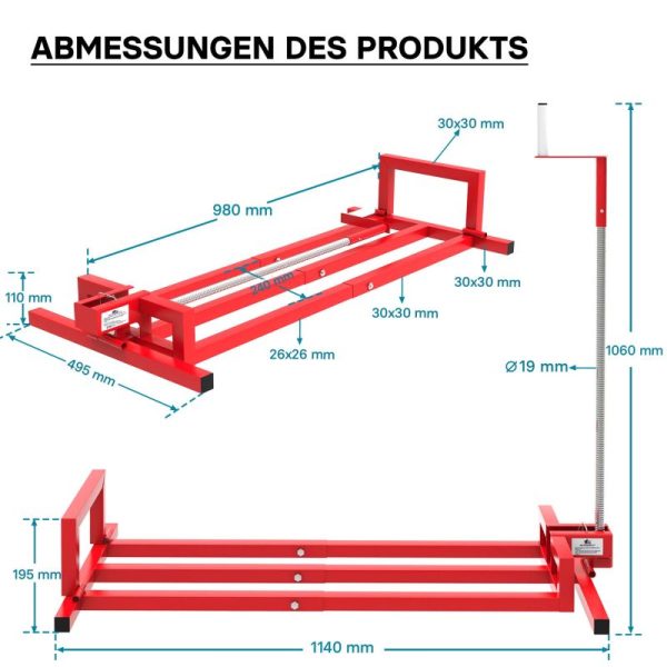 Rasentraktor Hebebühne – Bild 6