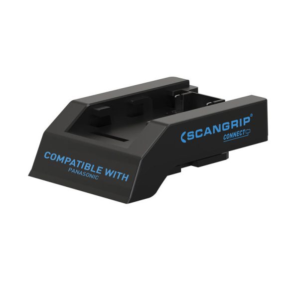 Scangrip CONNECTOR Intelligenter Adapter mit Akkusicherheitssystem, kompatibel mit PANASONIC